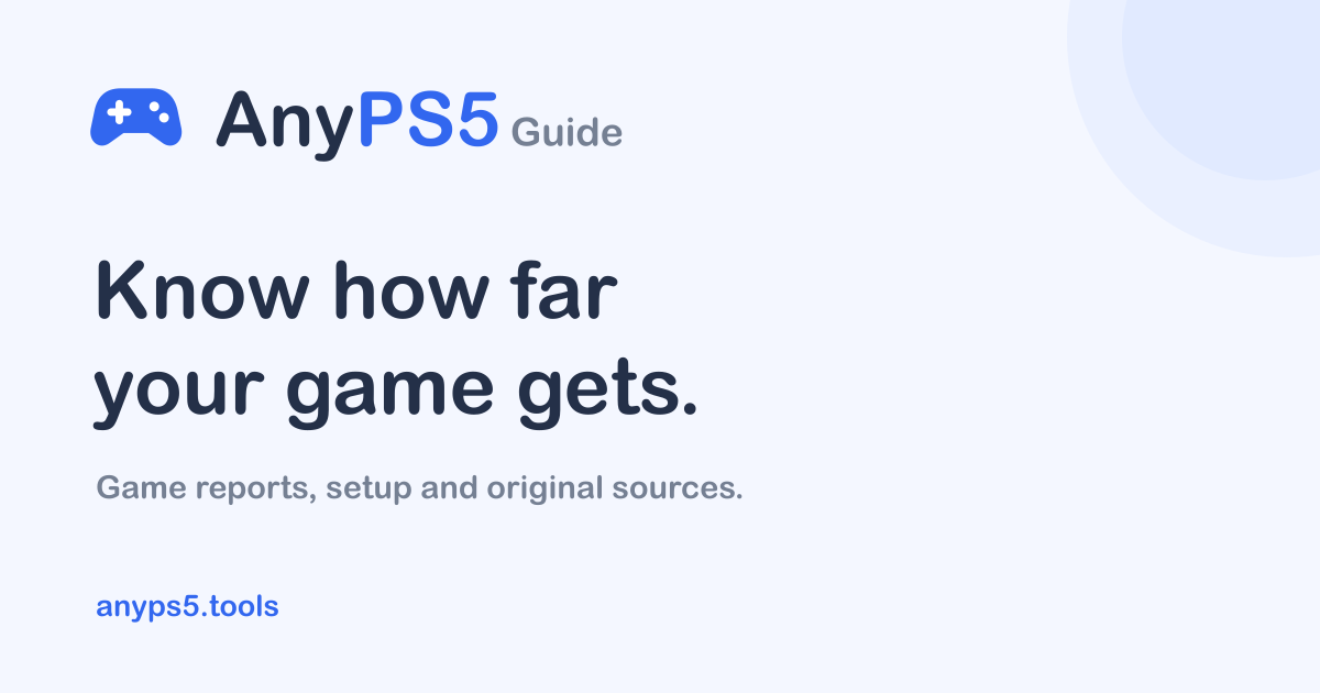 AnyPS5 Guide: Games, Setup, Requirements and Development Progress